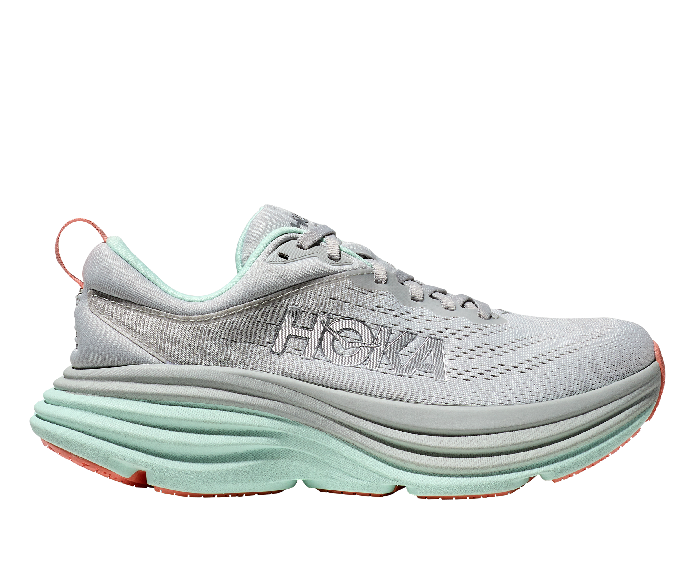 Hoka One One Women's Bondi 8 Stardust/Aqua Breeze