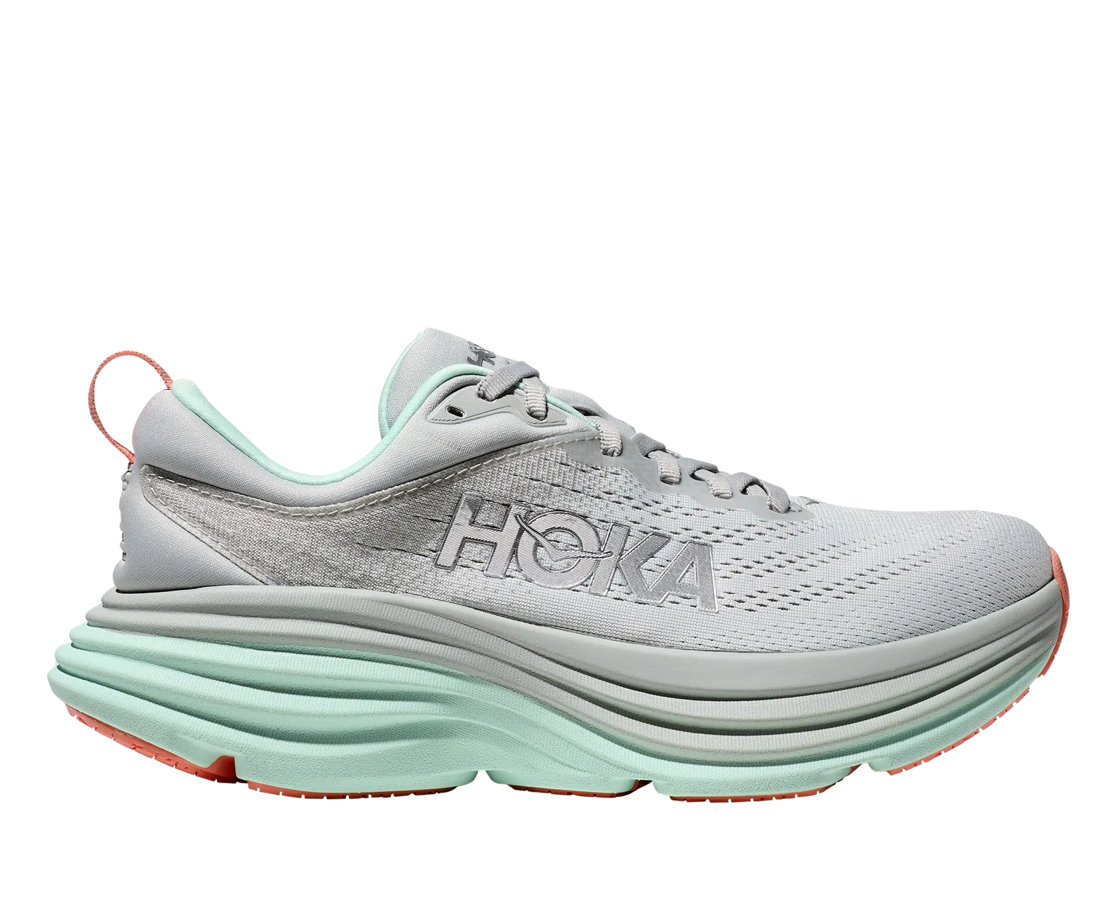 Hoka One One Women's Bondi 8 Stardust/Aqua Breeze